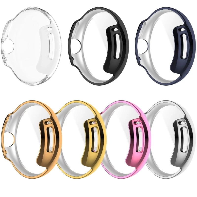 Soft TPU Glass Case For Google Pixel Watch 2 Full Watch Screen Protector Bumper Pixel Watch Watch2 Cover Accessories