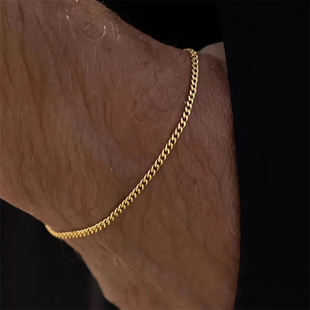 Hip-Hop Edelstahl Kubakette Armband für Männer Einfacher Titanstahl-Schmuck Trendige Accessoires Geschenke – Detail 6