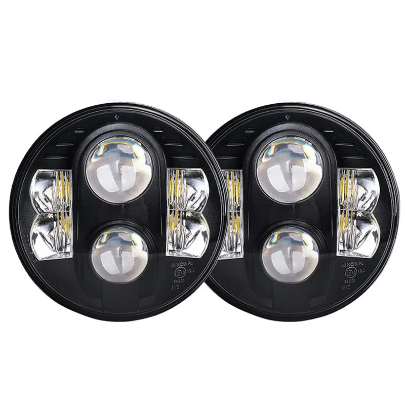 

2X For Lada Niva 4x4 7Inch H4 LED Headlight Hi/Lo for Jeep Wrangler Lada Niva 4x4 Offroad Driving Lights For Land Rover 90/110