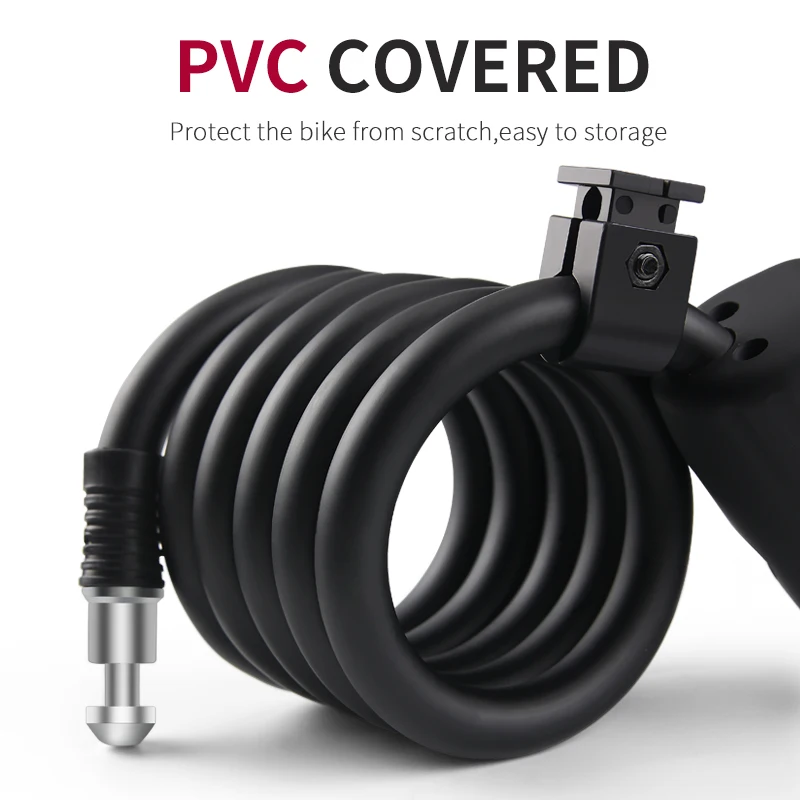 

110dB Bike Lock Bicycle Electronic Alarm Lock Cycling Bike Steel Cable Lock Anti-Theft Bike Locker Road Bike Safe Wire Lock