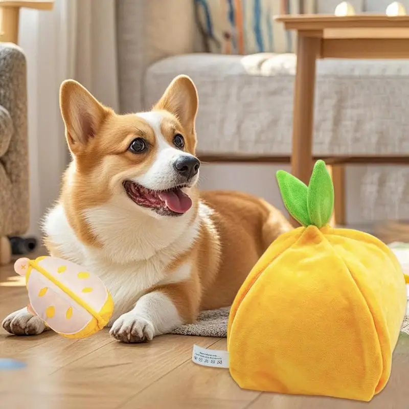 

Dog Squeaky Toys Interactive Feed Mat Plush Feeder With Crinkle Papers Boredom Relief For Pets Dog Puppy Home Playtime