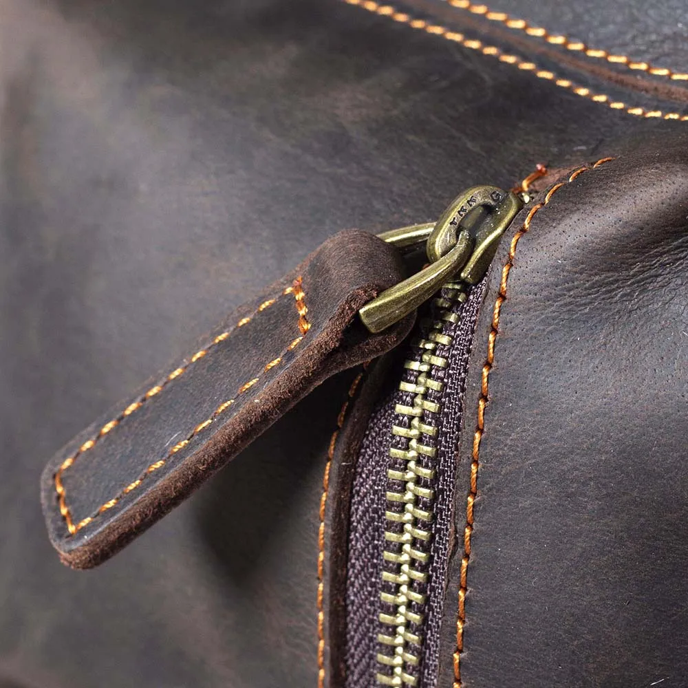 S.WORKER Vintage Echtleder-Rucksack Laptop-Tasche Lässiger Crazy-Horse-Leder-Schulrucksack – Detail 12