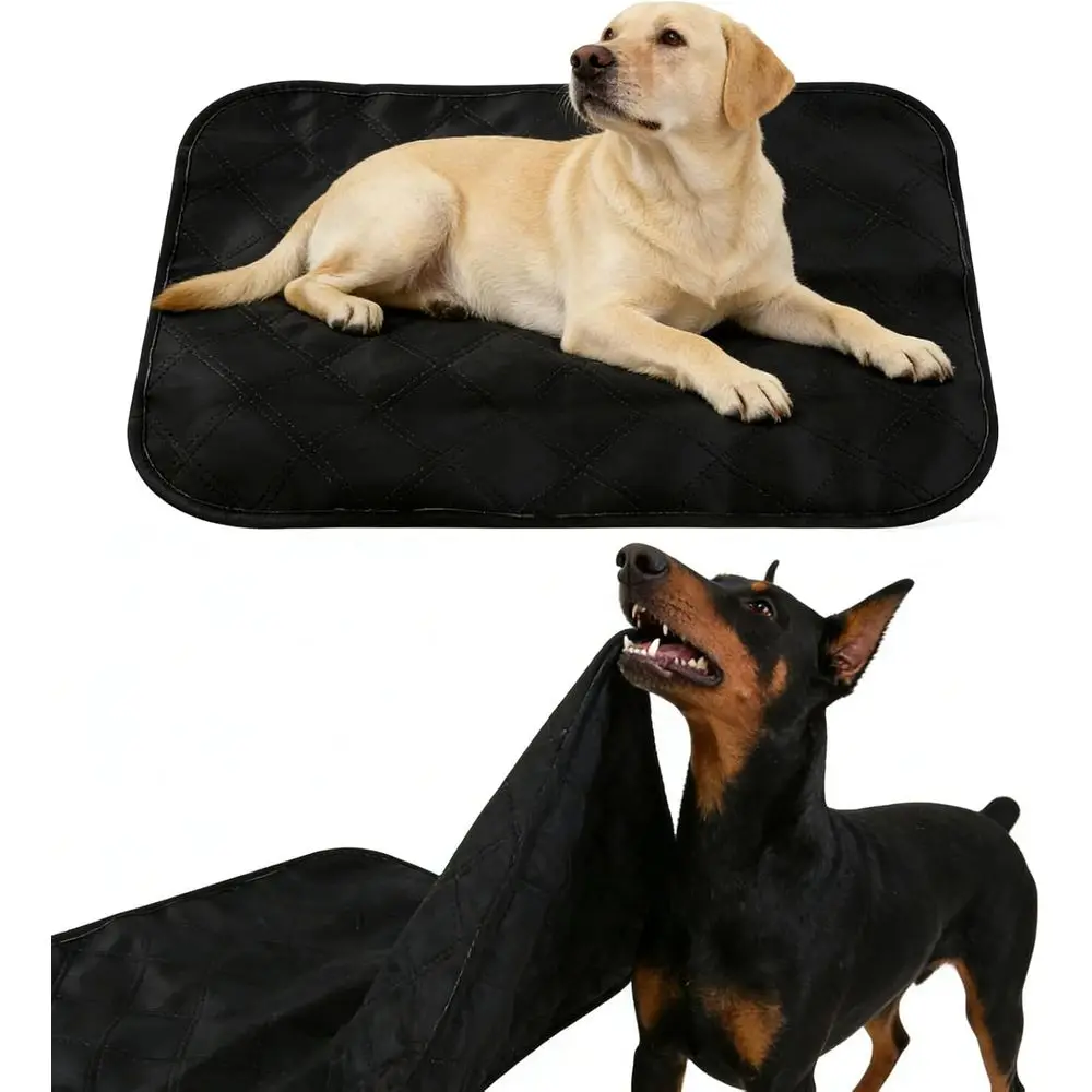 

Indestructible Dog Bed with Tear Resistant Fabric, Water-Resistant Reversible Kennel Mat, Portable Pet Bed or Travel & Car Seat,
