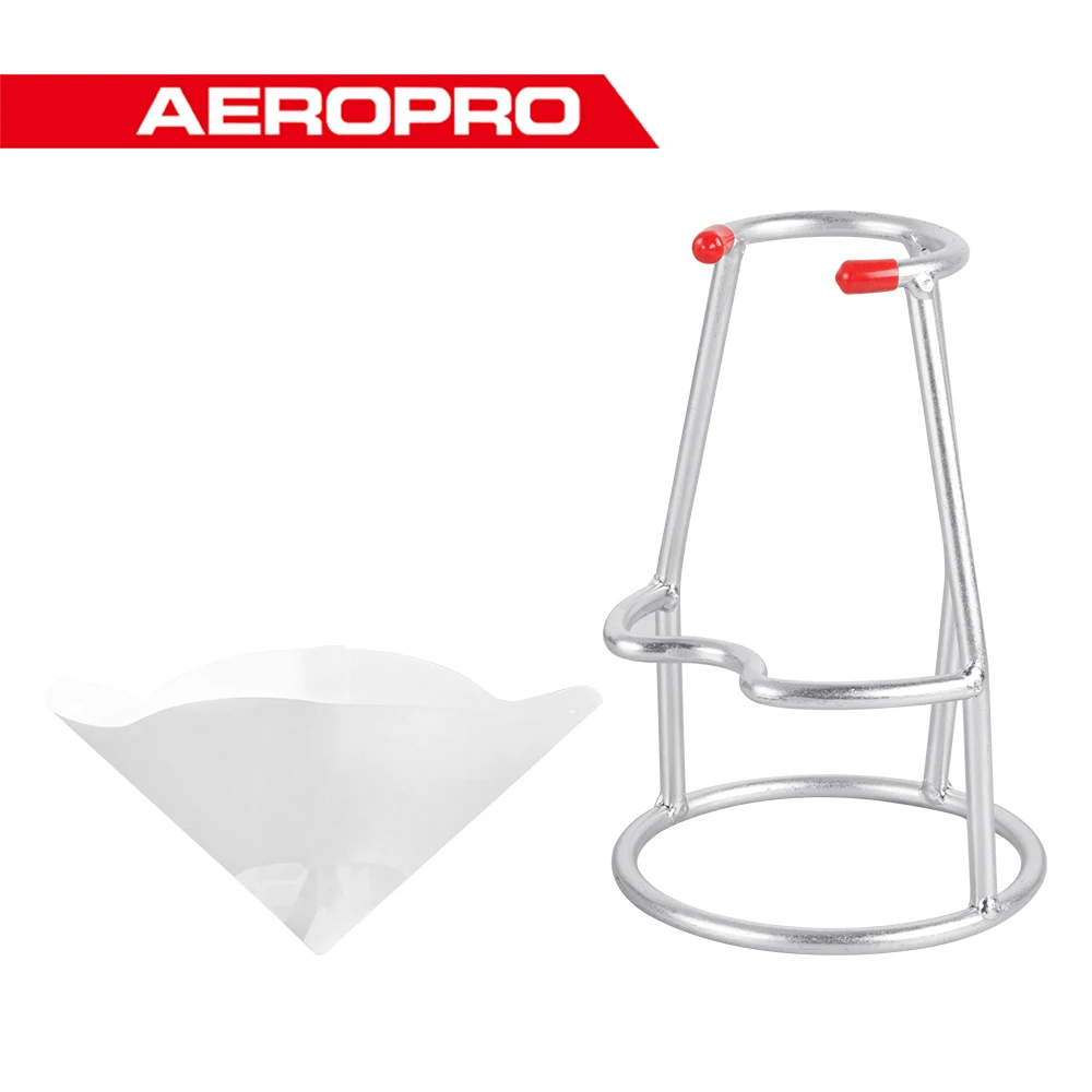 AEROPRO Spray Gun Stand+Paper Funnel Combo Holder Bench Mount Detachable Air Spray Gun Holder  For Spray Gun Accessories