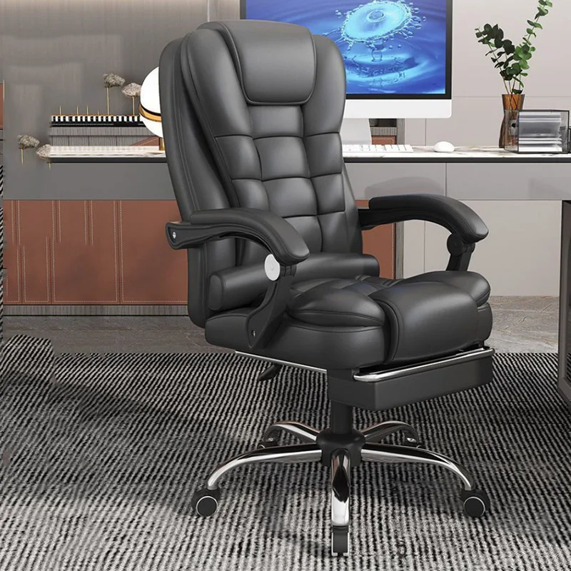 Recliner Comfortable Office Chair Portable Nordic Executive Folding Office Chair Leather Scorpion Muebles Library Furniture