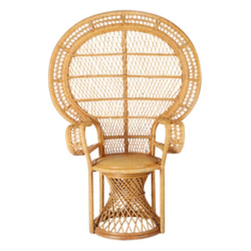 natural vintage furniture indoor outdoor handmade wicker peacock chair rattan wicker peacock chair