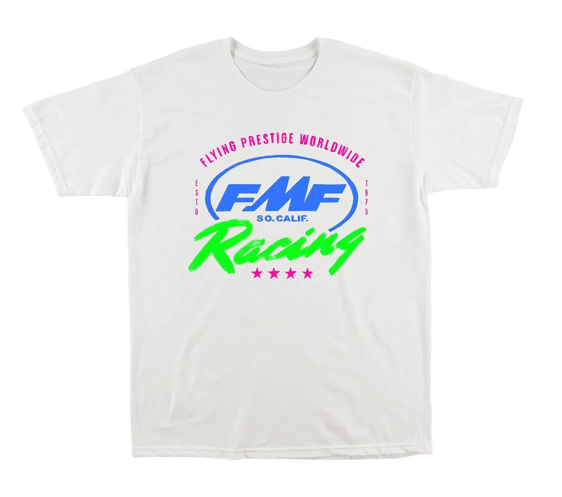 

2025 Summer Men's T-Shirt FMF Racing Printing Cotton Tees Short Sleeve Trend Brand T-shirt Sports Tops Streetwear Men's Clothing