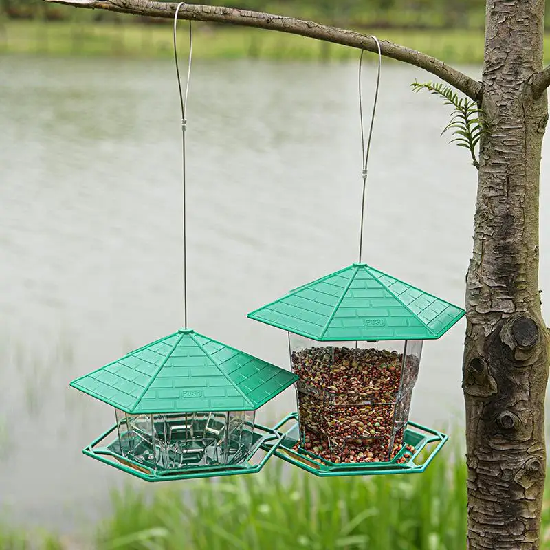 Large Outdoor Foldable Bird Feeder Cage with Multiple Feeding Spots Multi Functional Anti Freeze Design