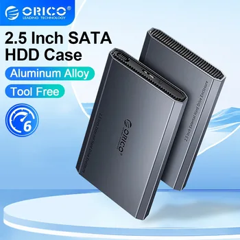 ORICO 2.5 inch Type-C External HDD SSD Case 5Gbps Hard Drive Enclosure Aluminum Alloy and ABS Heat Dissipation Design for Macbook