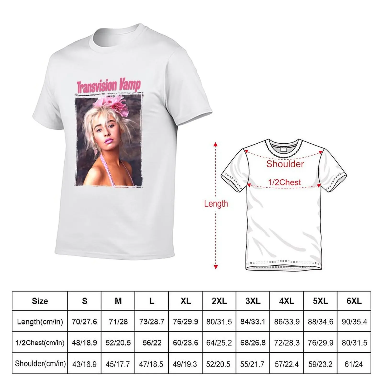 Vintage Transvision Vamp With Wendy James Post Punk Music Black T-Shirt custom t-shirts football t shirt plain t shirts men