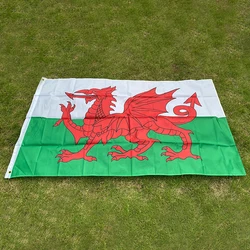 90*150cm bandiera del galles Welsh red Dragon Cymru UK regno unito bandiera dell'unione poliestere gran bretagna Banner