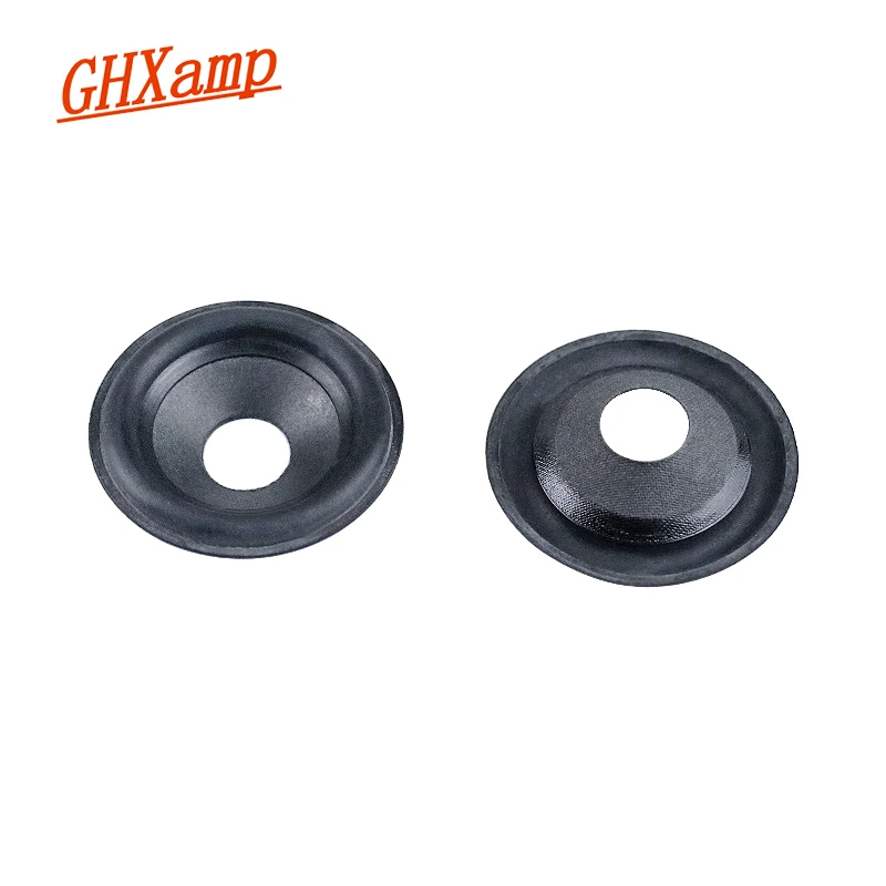 GHXAMP 2 inch 50mm Horn Speaker Cone Basin Repairs Rubber Edge Center Hole 13mm Accessory 2pcs