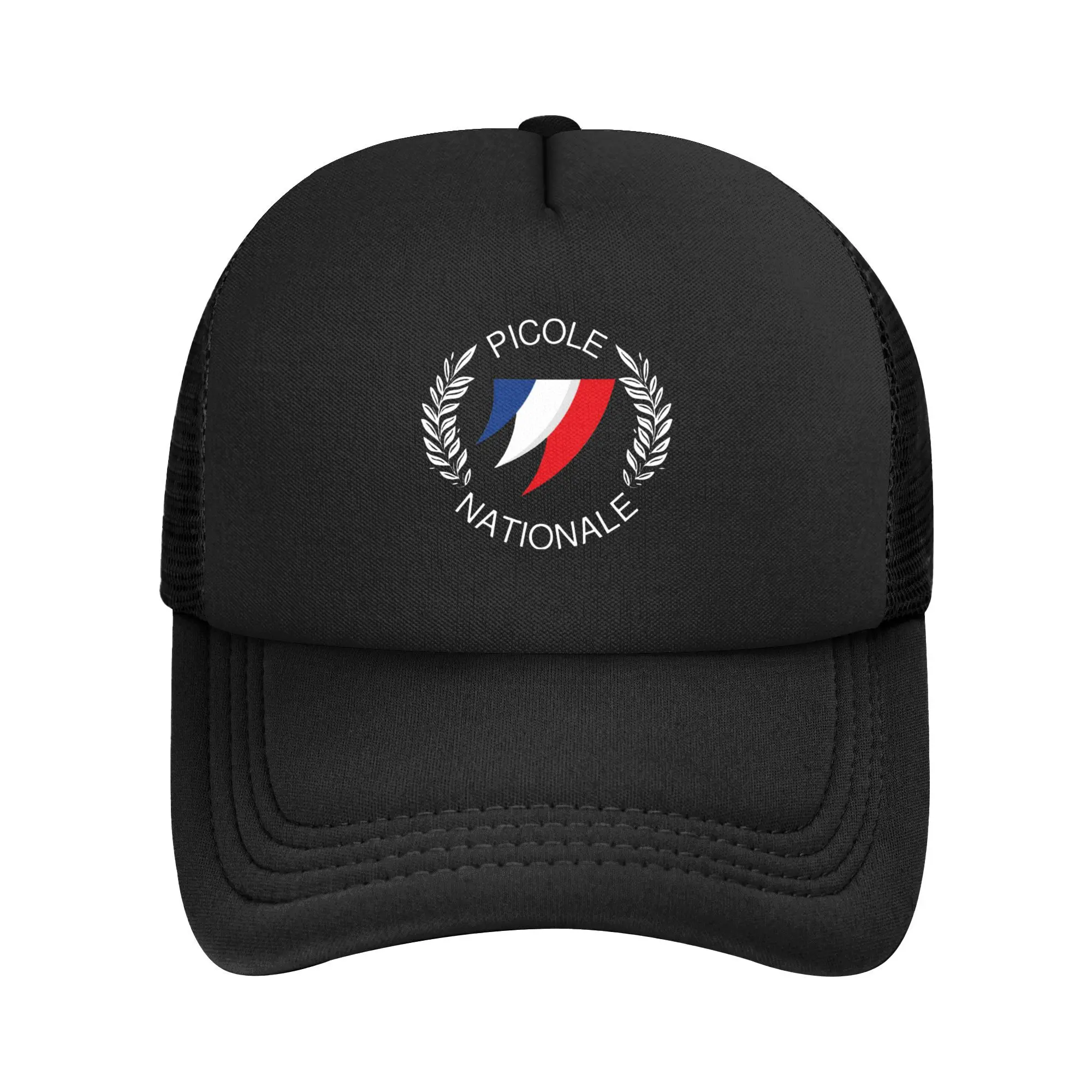 Picole Trucker Chapéus Homens Mulheres National Nationale Chapéu Chapéu de Sol Chapéu de Pai Ajustável Boné de Beisebol de Malha de Poliéster Verão