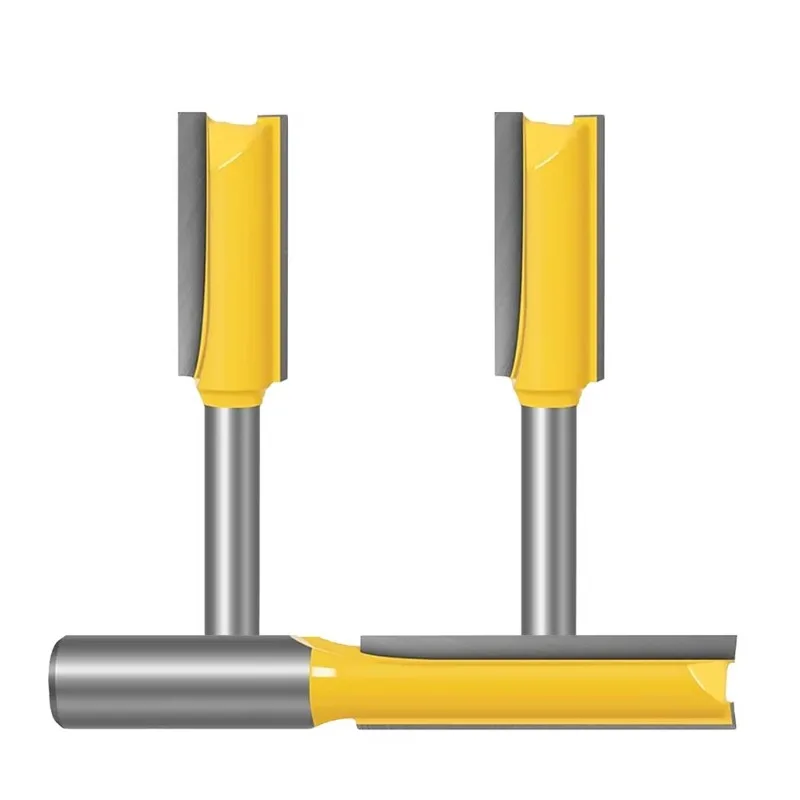 CNC المسوي مثقاب الخشب ذات الحواف المزدوجة مستقيم الحفر النجارة الحز قاطعة المطحنة آلة التشذيب أداة القطع الموسعة #4