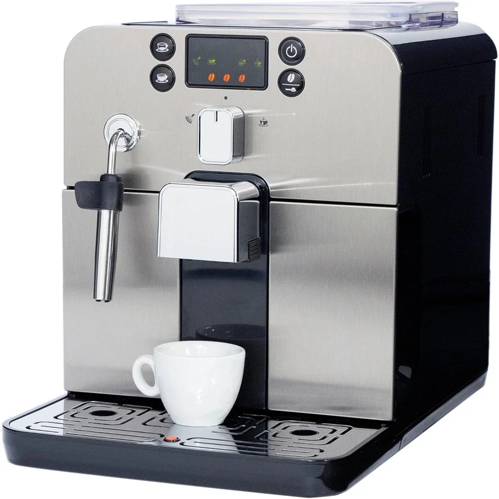 Super-Automatic Espresso Machine, Small, Black, 40 Fl Oz, Portable Coffee Maker