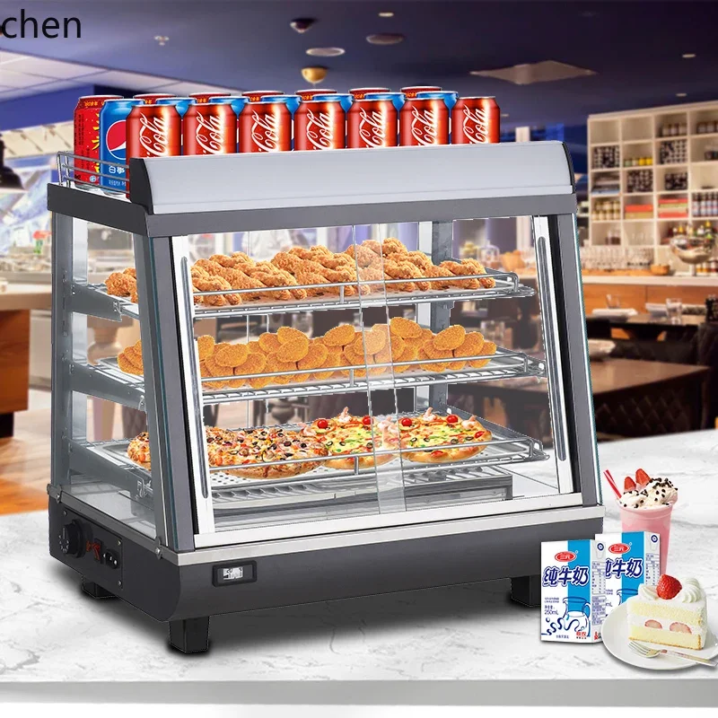 H20- thermal insulation cabinet desktop small display cabinet commercial fried chicken fries thermostat cabinet
