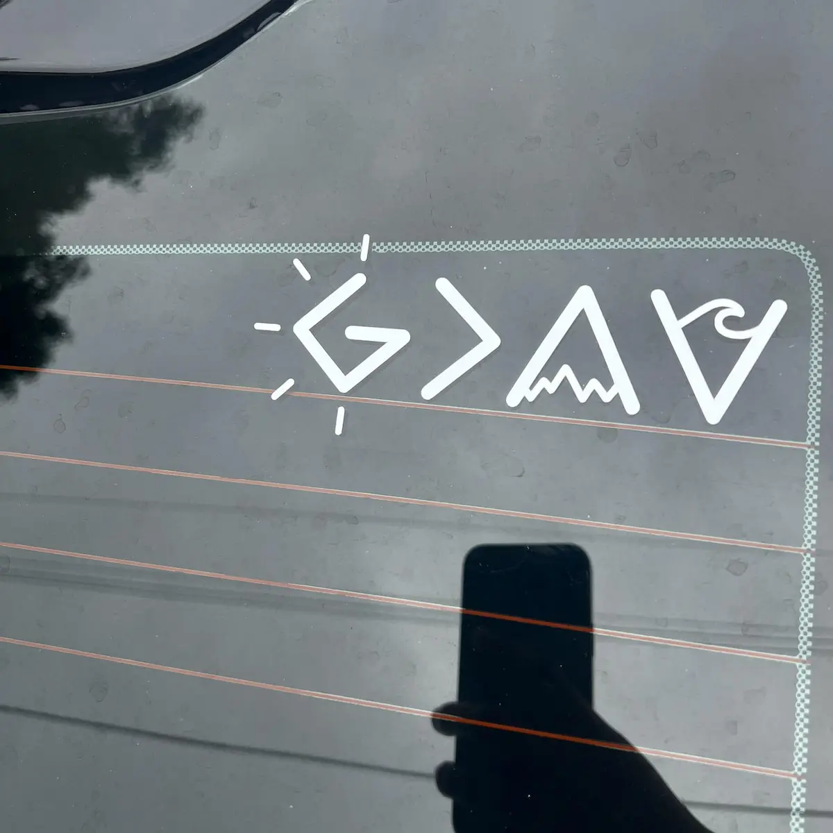Funny Car Stickers God Is Greater than the Highs and the Lows Car Decals Weatherproof Bible Auto Decoration Craft