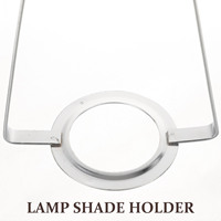 1 Set Metal Lampshade Frame Vintage Style Heavy Duty Diy Lamp Shade Bracket For Table Floor Lamp Durable Lighting Accessories