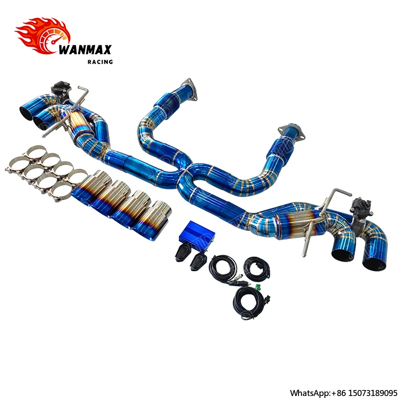 

For C8 Z06 Exhaust System Titanium Valvetronic Catback Muffler Tips
