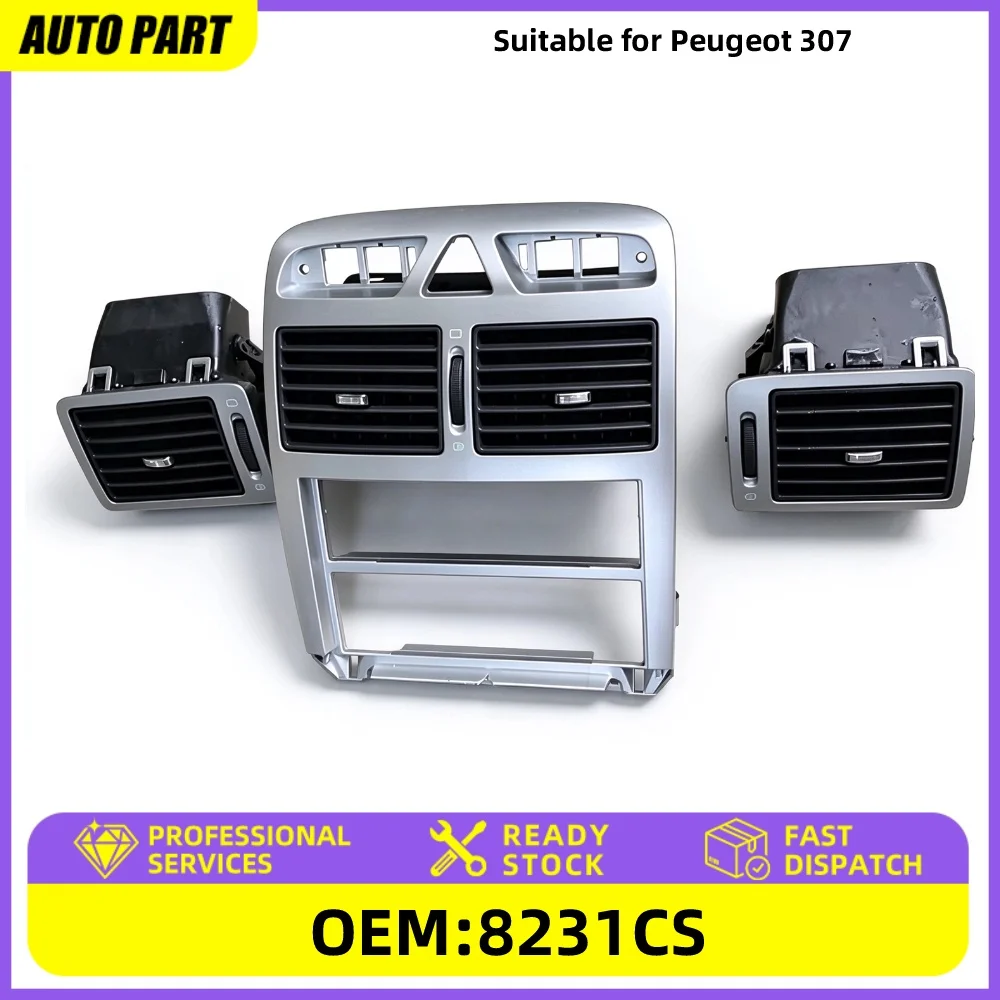 Suitable for Peugeot 307 Central Air Dsit Fascia Instrument Panel Air Outlet Intermediate Air-Conditioning Air Outlet 8231CS