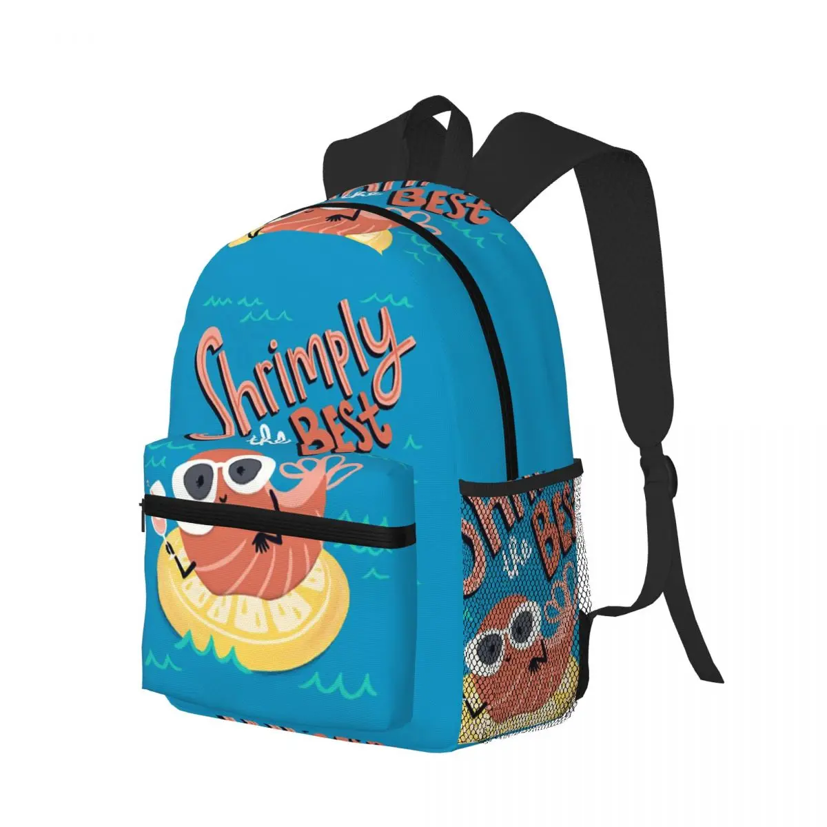 

Shrimply The Best Student Backpack School Bag Hiking Travel Daypack for Men Women Bookbag Shoulder Bags