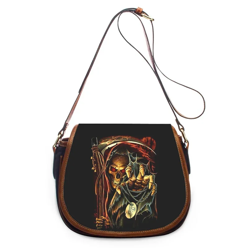 

grim Reaper Skeleton 3D Print New Fashion Women Crossbody Bag Luxury Handbags Women Bags Zipper Shoulder Bag Women Shoulder Bag