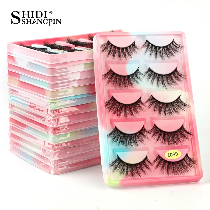

False Eyelashes Wholesale 2/50/100 Boxes Faux Cils Mink Lashes Natural 3d Mink Lashes Volume False Lashes in Bulk Cilios