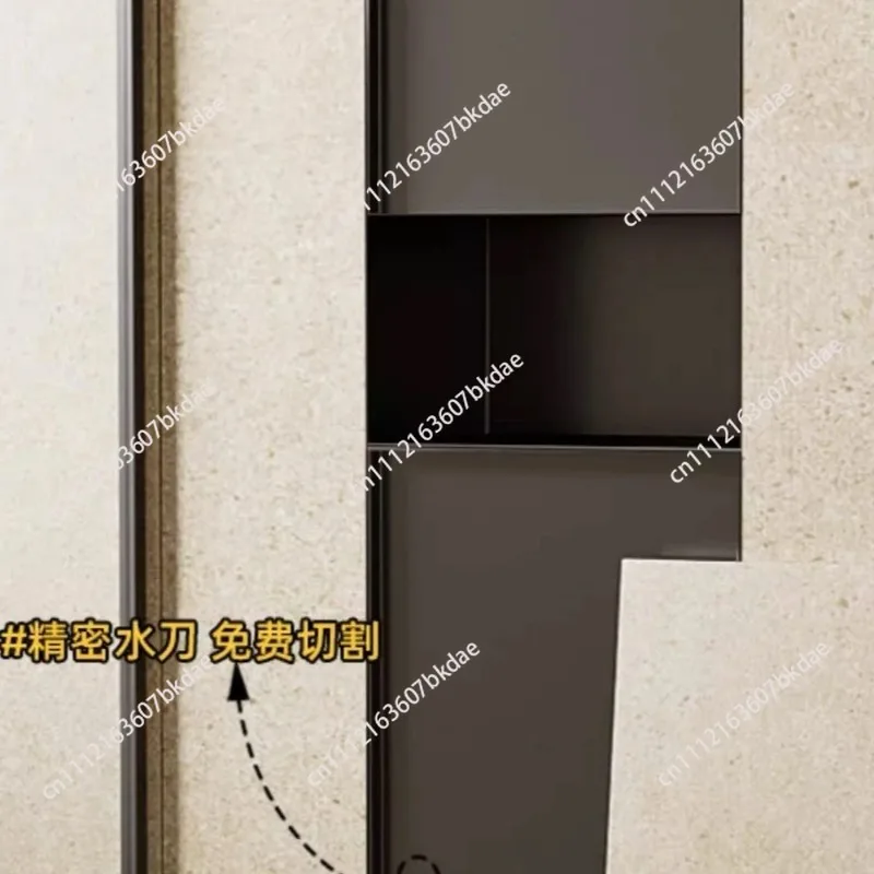 Hidden Stainless Steel Wall-Mounted Toilet Bin with Built-in Tissue Holder and Storage Shelf