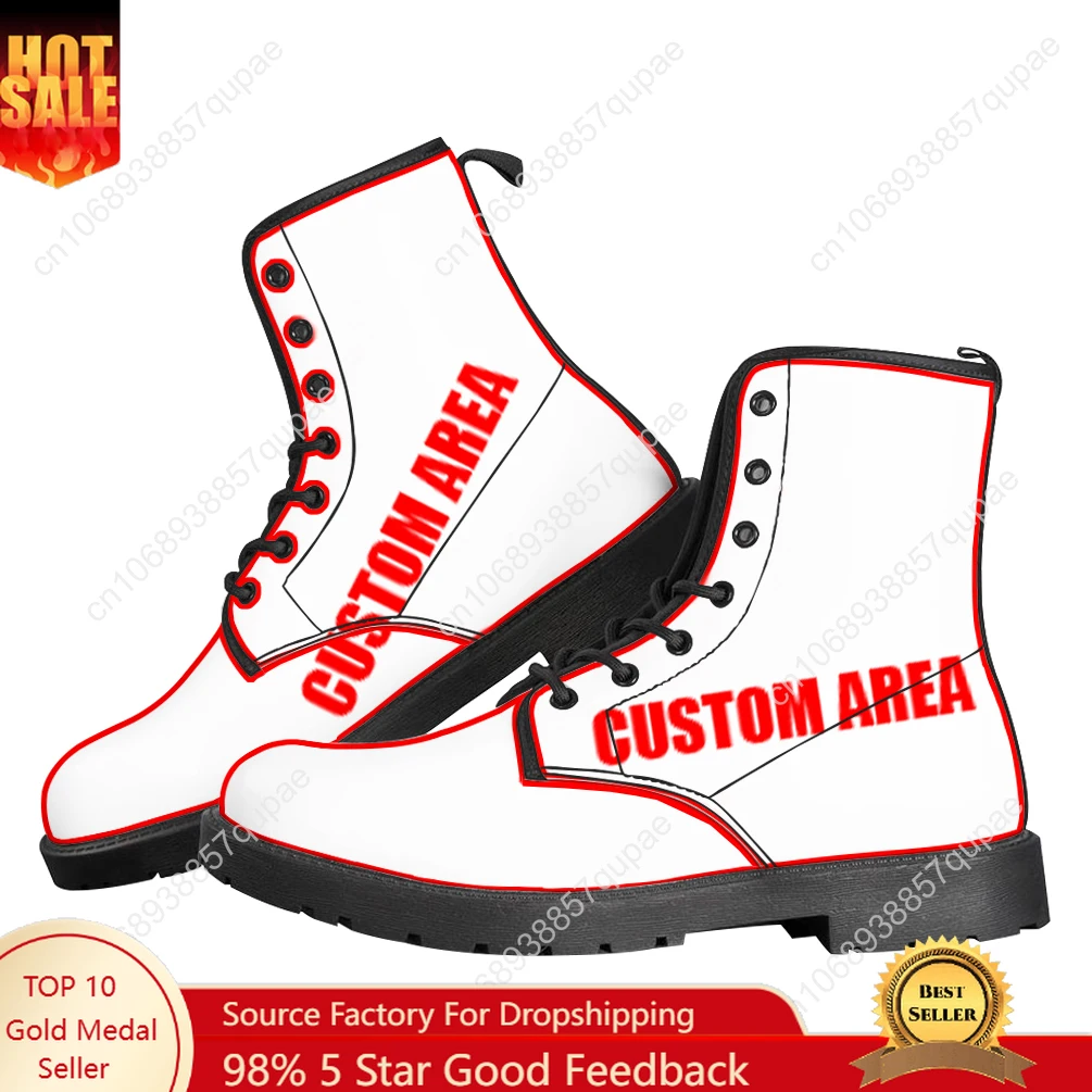 

Custom Made Boots Mens Womens Teenager Shoes Casual Boot Outdoor Light High Quality Couple Print on Demand Customize Shoe