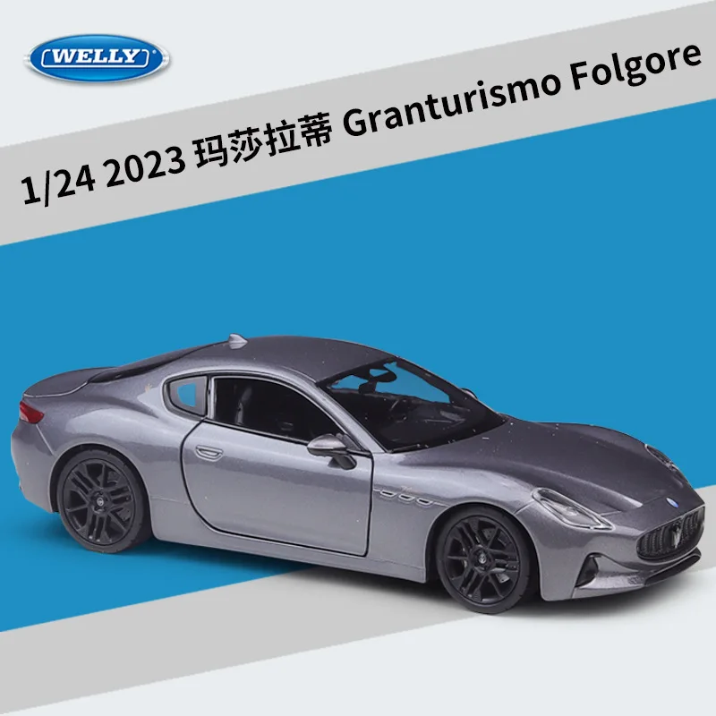 

WELLY 1:24 2023 Granturismo Folgore, имитация спортивного автомобиля, литой под давлением автомобиль, модель автомобиля из металлического сплава, игрушка для детей, коллекция подарков
