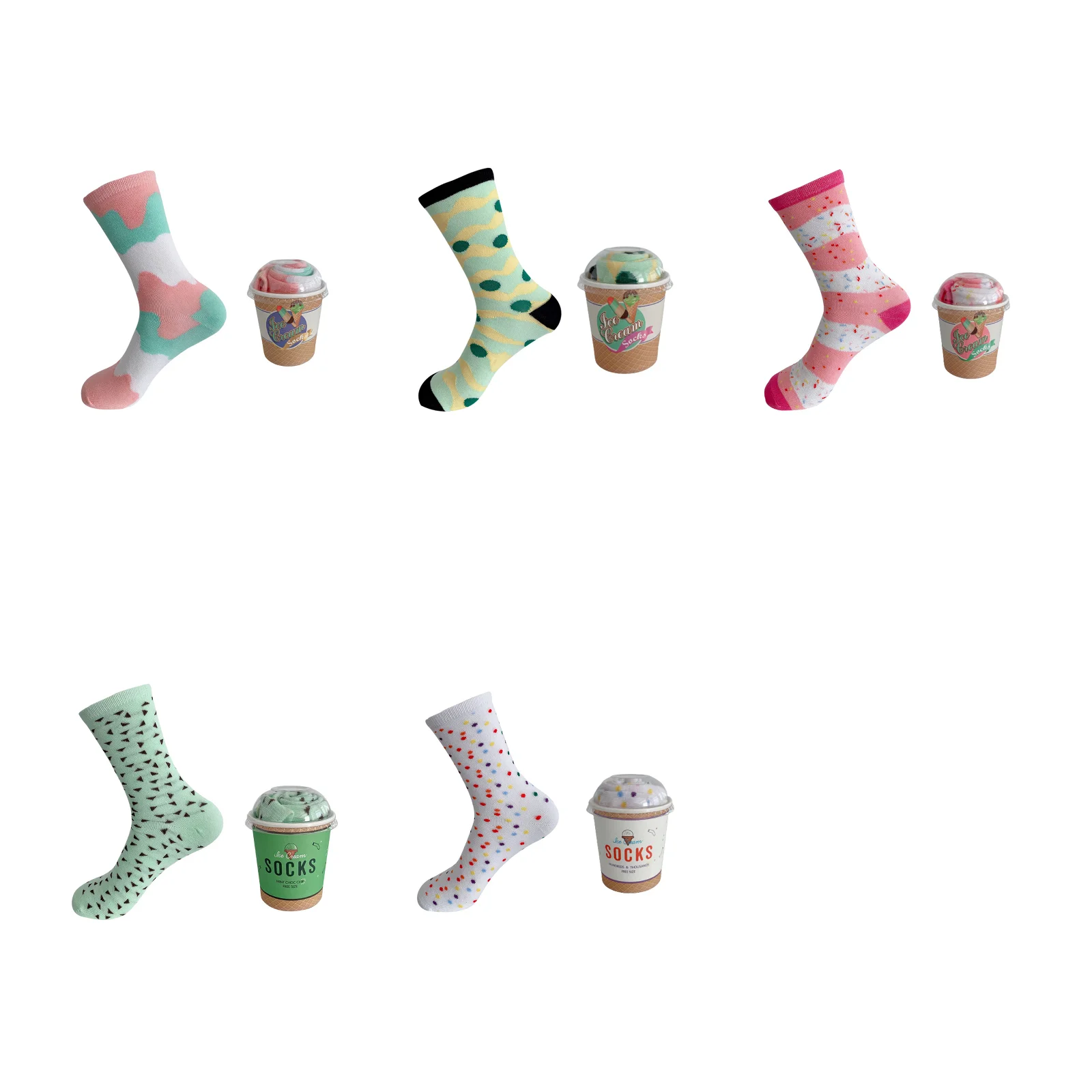 

Персонализированные подарочные носки, набор хлопковых носков (по 1 паре каждого размера от 1 до 5)