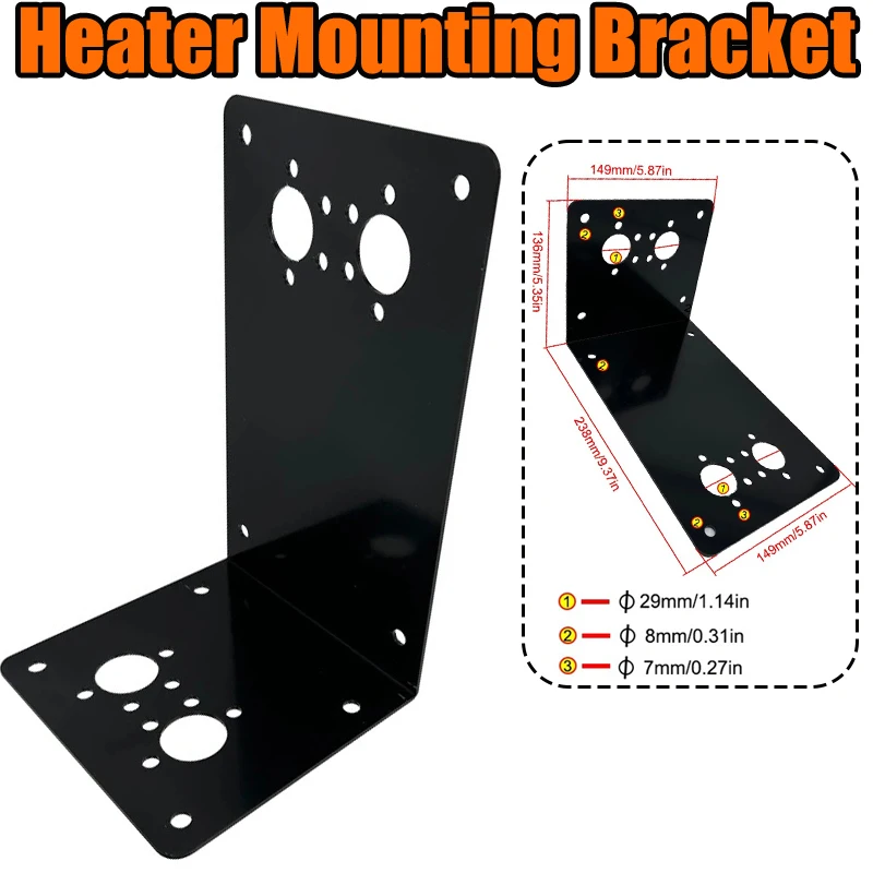 

Кронштейн для крепления автомобильного дизельного отопителя, L-образная монтажная пластина, основание для стояночного отопителя, напольная монтажная пластина для Eberspacher Webasto