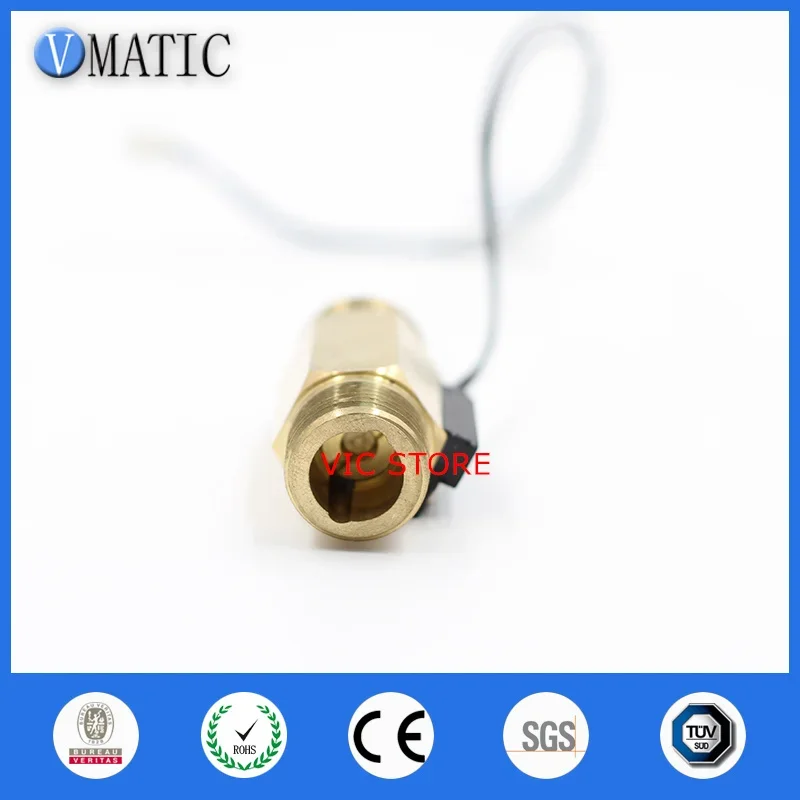 Freies Verschiffen VC2260 Elektronische Kraftstoff Sensor Gehäuse Messing Wasser Flow Control Schalter