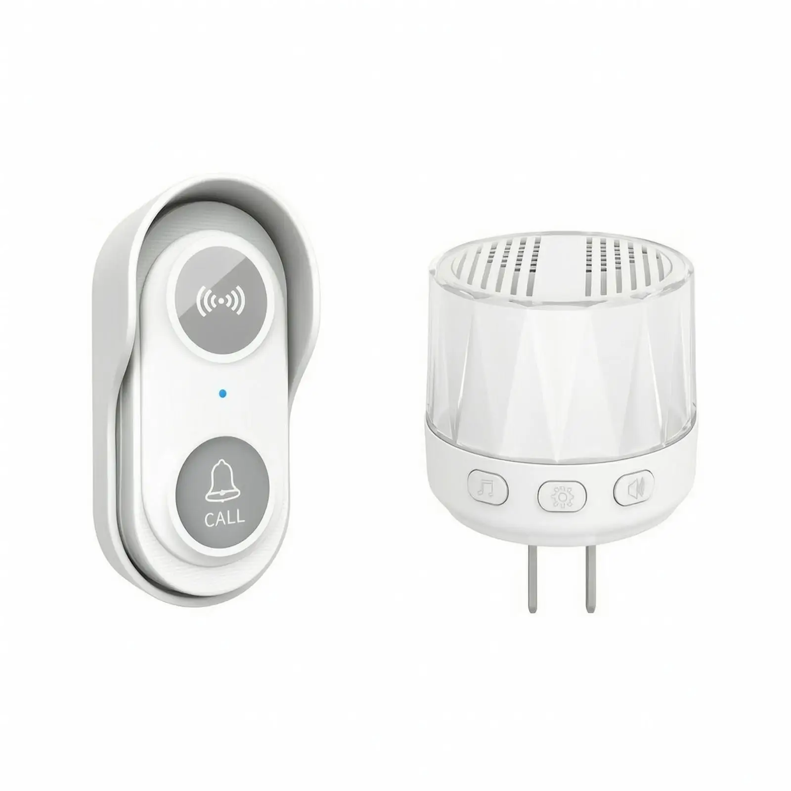 Door Chime Chime Base | 38 Selectable Melodies door chime with Push Button, 4 Adjustable Volume Levels, for Home