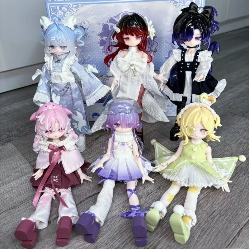 

Come4free Minty 1/8 Bjd Mi Tian Ocean Gemstone Series Шарнирная фигурка Модель игрушки Коллекционная слепая коробка Игрушки