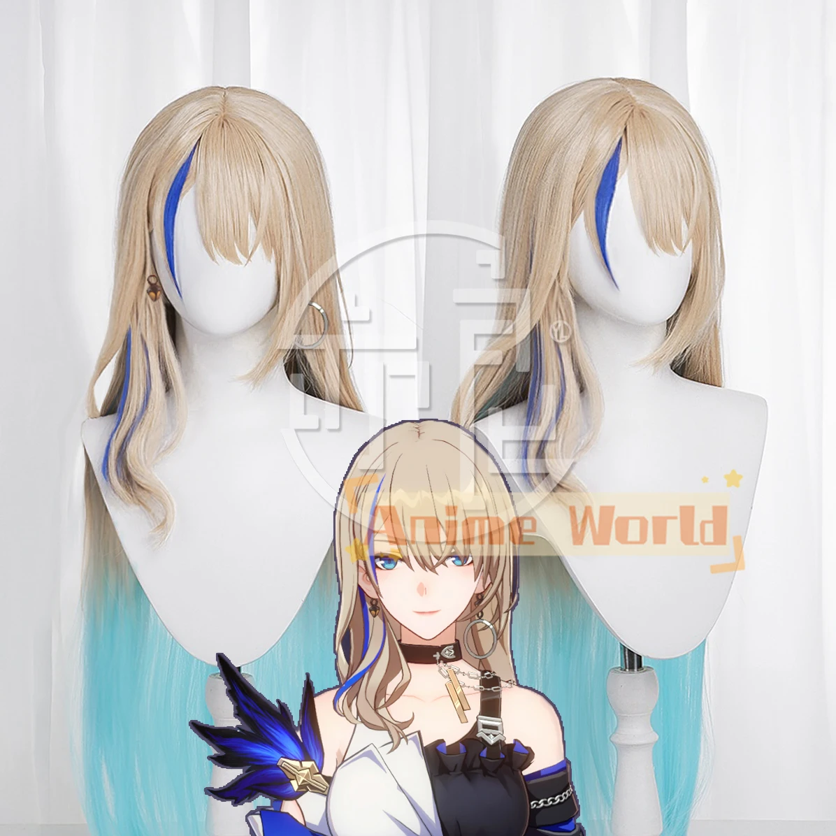 

Honkai Star Rail Honkai Impact Serval Landau Cosplay Wig Heat Resistant Synthetic Hair Halloween Role Play