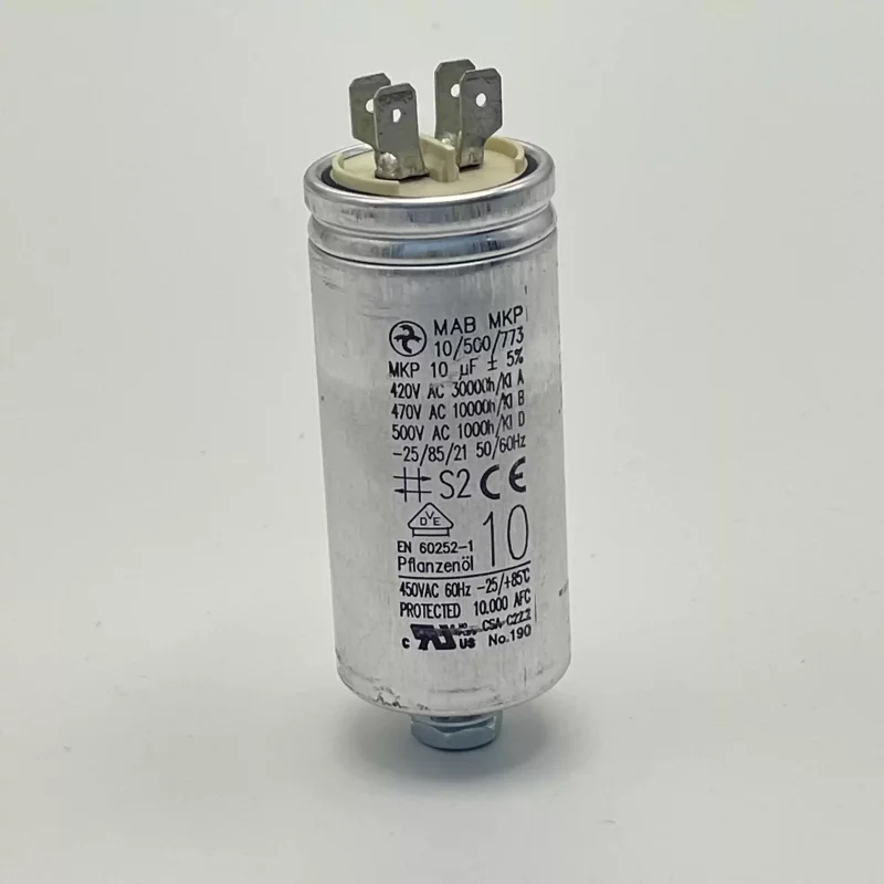 Original box German three headed snake HYDRA/MAB MKP 10UF 500V AC motor starting oil immersed capacitor