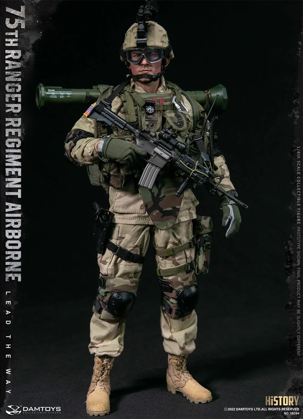 DAMTOYS DAM 78094 US.75th Ranger Armor Force Soldier Set completo Action Figure mobile regalo per i fan raccogliere 1/6