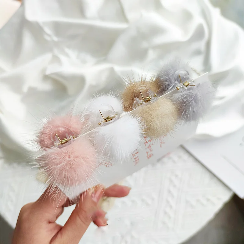 

Korean Version Autumn New Mink Hair Clip Cute Mini Children's Hair Clip Fashion Cartoon Girl Headdress Gift Decoration 2023