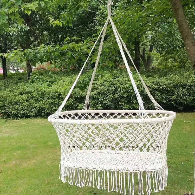 

Fringe Hanging Baby Swing Outdoor Hammock Chair Photography Prop Kids Room Decor