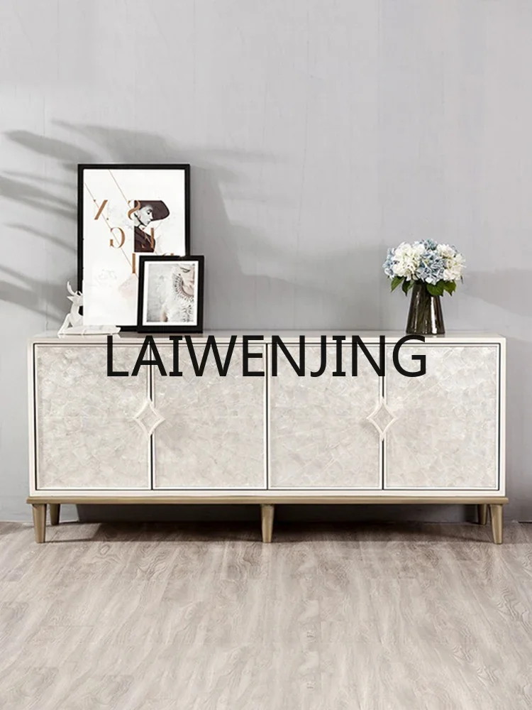 JJ2  Dining Side Living Room Partition American Entrance Cabinet Shoe Cabinet Shell High Locker Solid Wood
