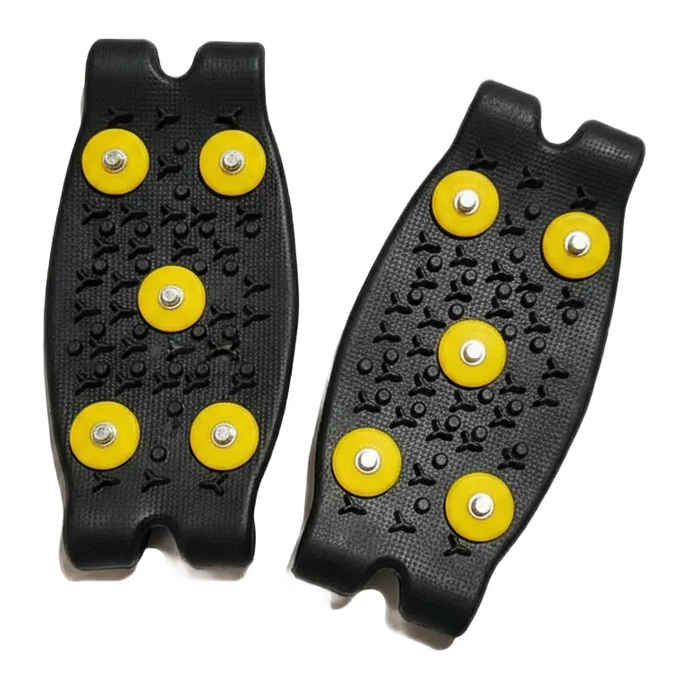 

Стальные шипы-шпильки, 5-зубчатые ледяные шипы, морозостойкие резиновые, грязезащитные, без шнуровки в передней части стопы, легкие и портативные