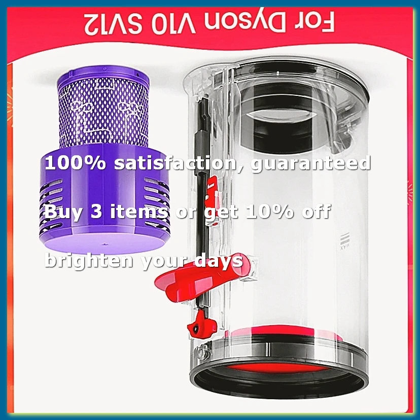 Dust Container With Filter Replacement Parts For V10 SV12 Animal And Absolute Vacuum Cleaner Accessories Dustbin