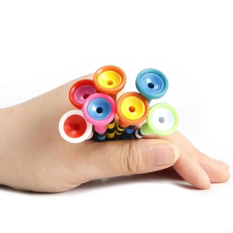 X7JD 30pcs غولف بلاستيك ملونة المحملات البديلة لعبة كرة الجولف موقف غير قابل للكسر تدريبات تدريبات على الجولف للنساء الرجل