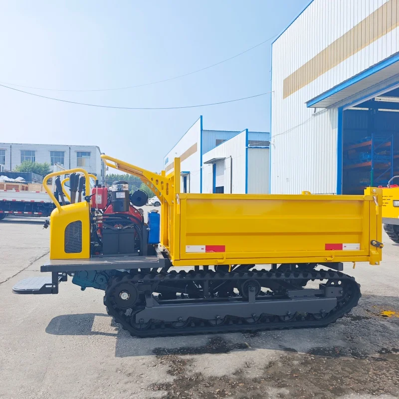 Easy Operate 3 Ton Hydraulic Drive Crawler Dumper-Euro 2 Diesel New Left Steering-CE EPA Approved For Agricultural Landscaping