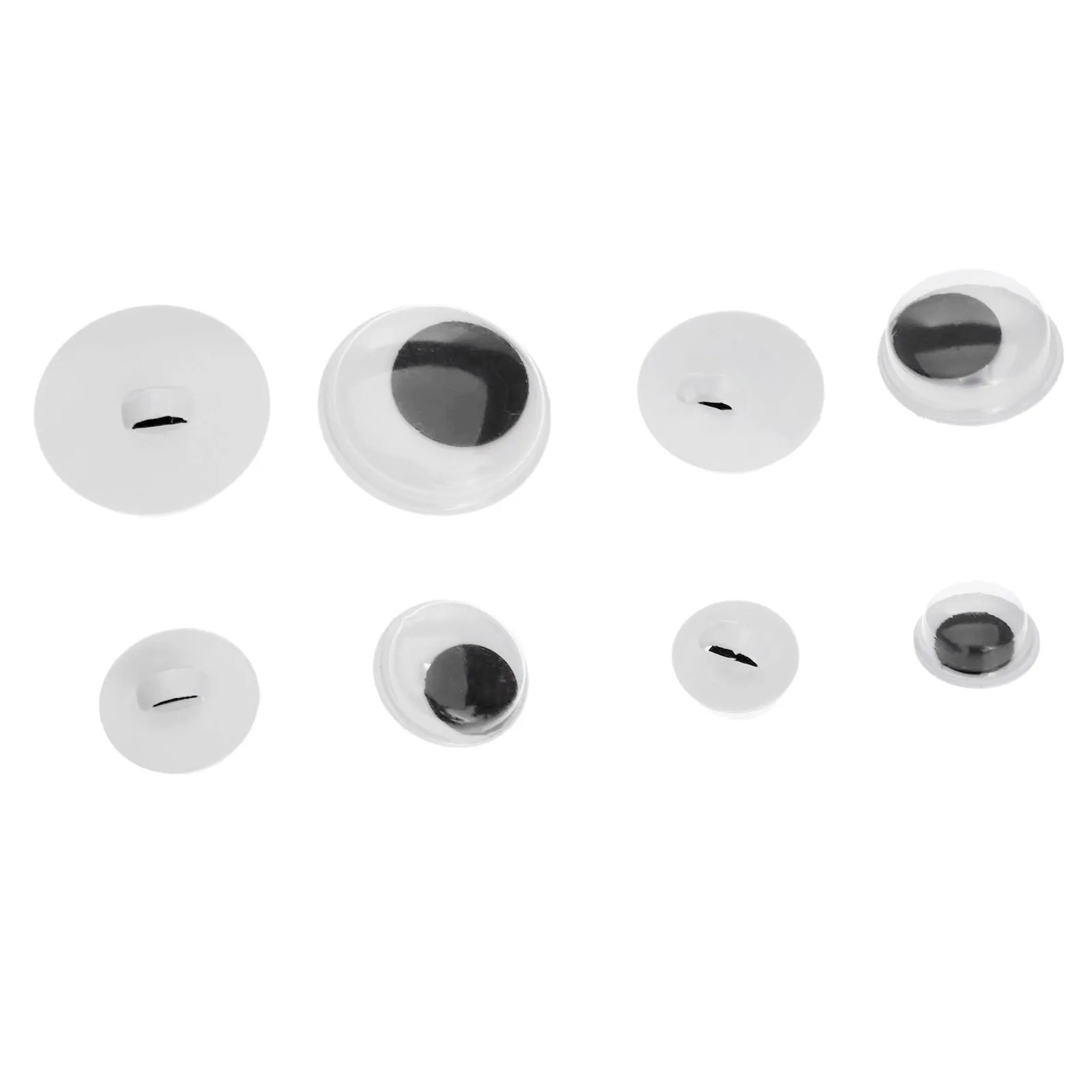Ojos de Animal de 8/10/12/15mm, Ojos de Google cosidos, Ojos de seguridad móviles activos con agujero, muñeco de juguete, oso, marioneta, artesanía, regalo DIY, 100 unids/lote