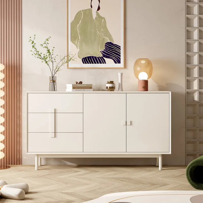 French side cabinet, cream wind entering the door, at the door of the home, porch cabinet, locker, wabi wind storage cabinet