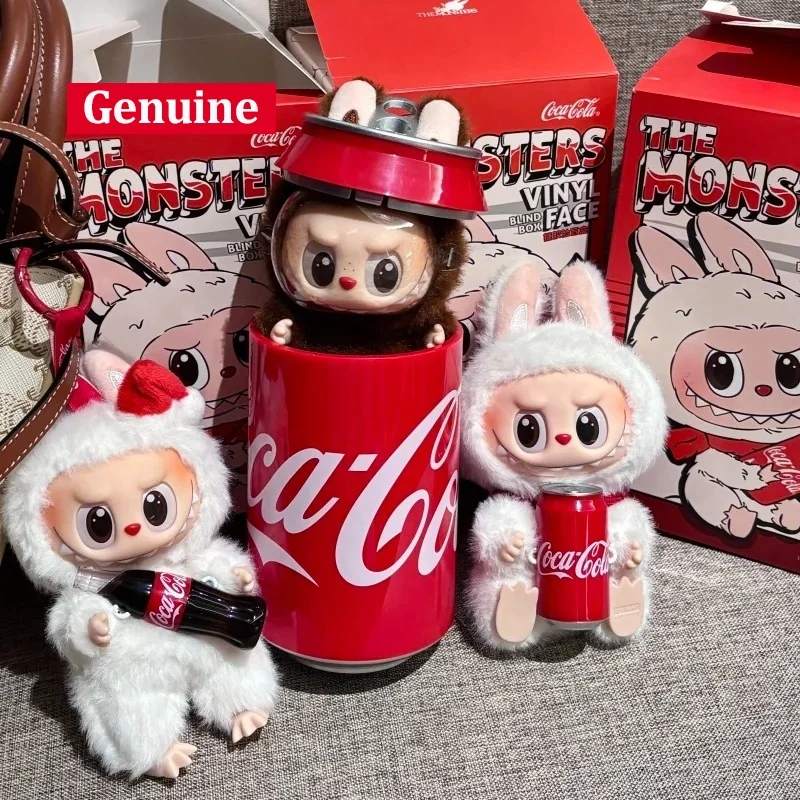 

Official POPMART Labubu 3.0 Coca Cola Mystery Box Vinyl Plush Pendant Blind Box Cute Labubu Toys Collectibles Girls Holiday Gift