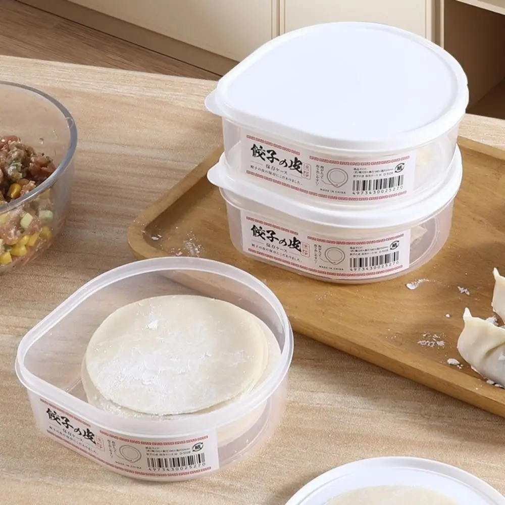 

Plastic Dumpling Skin Storage Box Fresh-keeping Sealed Food Storage Container Sub-packed Anti-Adhesive Refrigerator Storage Box