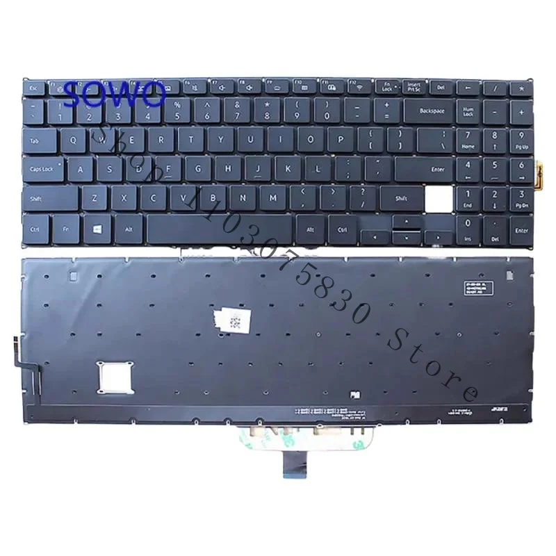 WYORESY New Keyboard with backlit for Samsung NP 750XBE 750XBV 760XBV 760XBE NT KR US